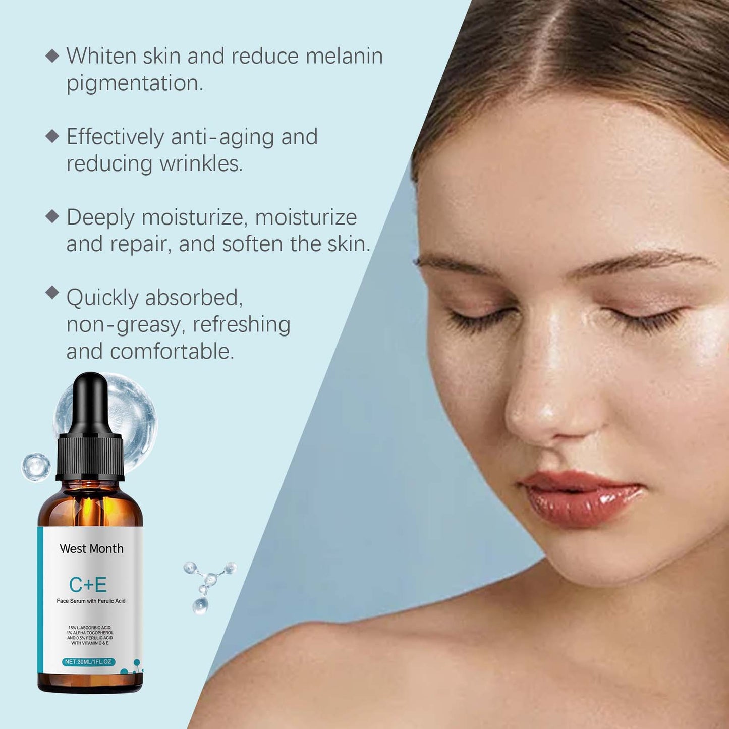 Vitamin C + E Moisturising Serum