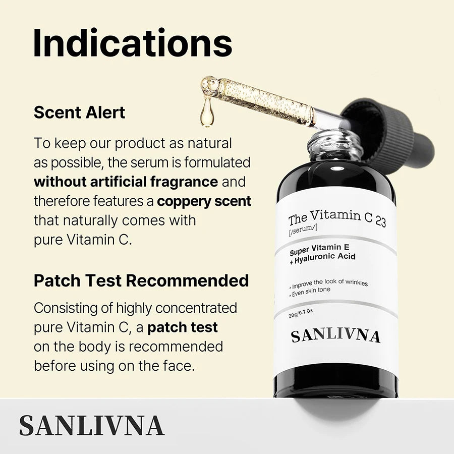 Pure Vitamin C 23% Serum with Vitamin E and Hyaluronic Acid