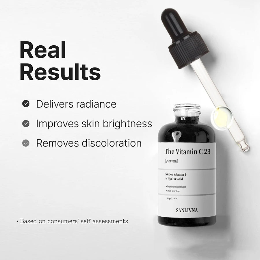 Pure Vitamin C 23% Serum with Vitamin E and Hyaluronic Acid