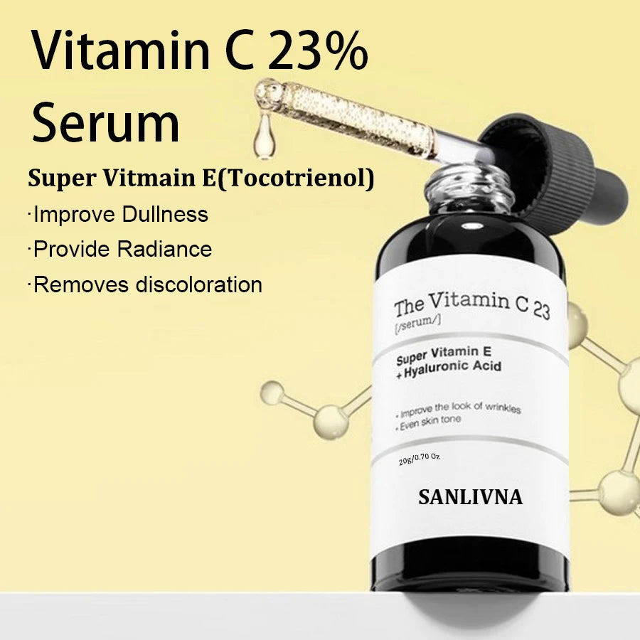 Pure Vitamin C 23% Serum with Vitamin E and Hyaluronic Acid