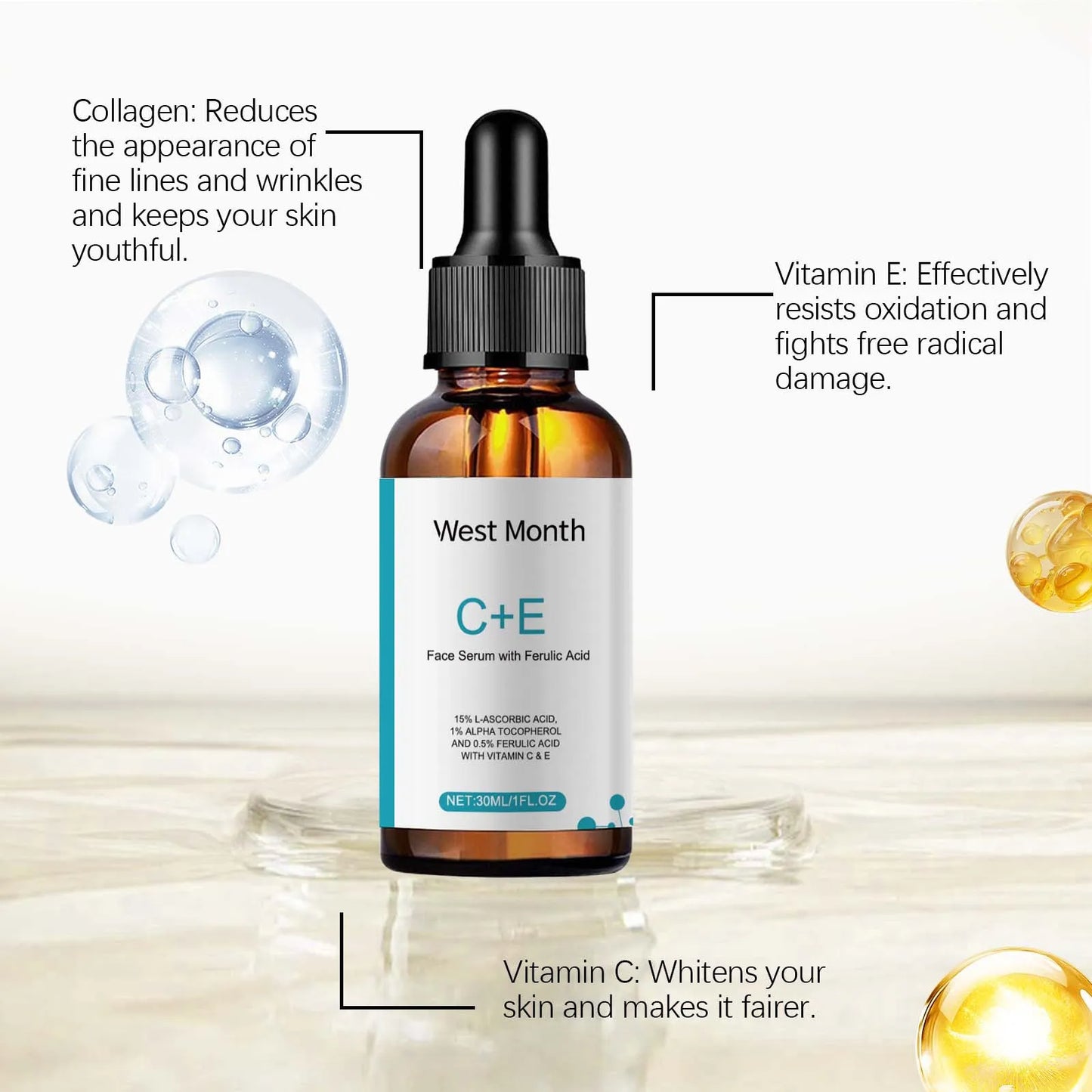 Vitamin C + E Moisturising Serum