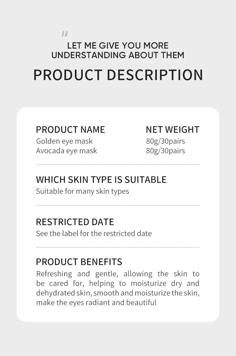 Anti Dark Circles Golden Collagen Eye Mask